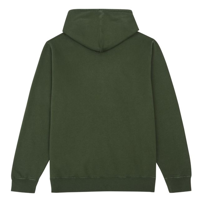 Hoodie Katakana | Vert kaki