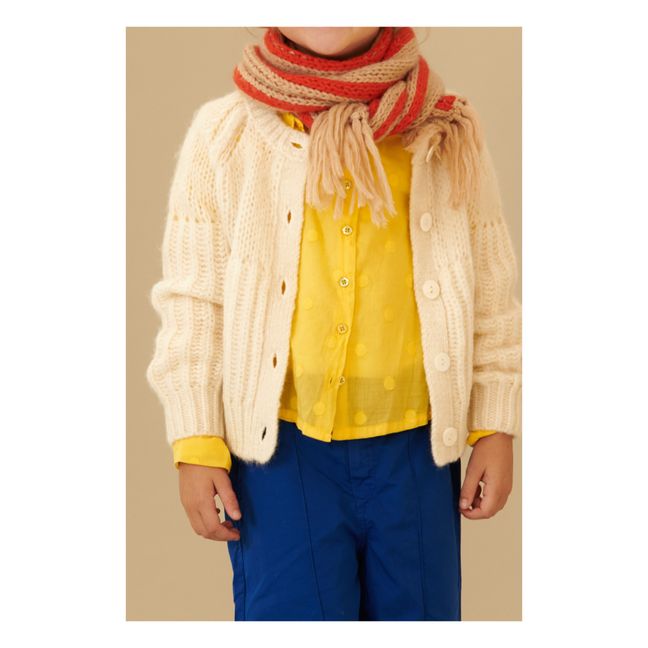 Gilet Laine Alpaga | Ecru