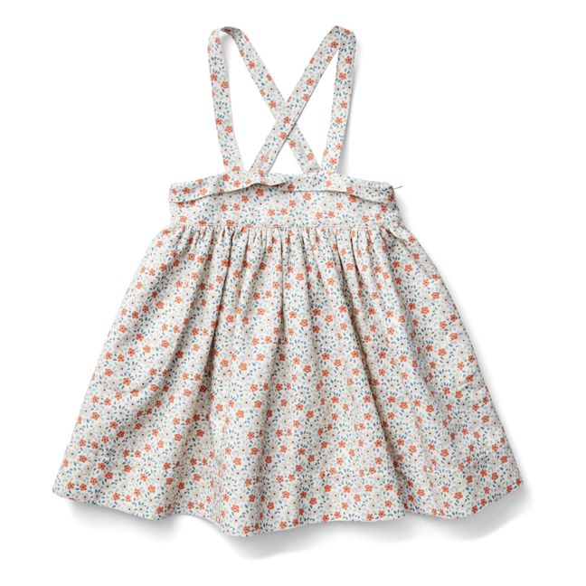Robe à Bretelles Coton Bio et Lin Enola | Ecru