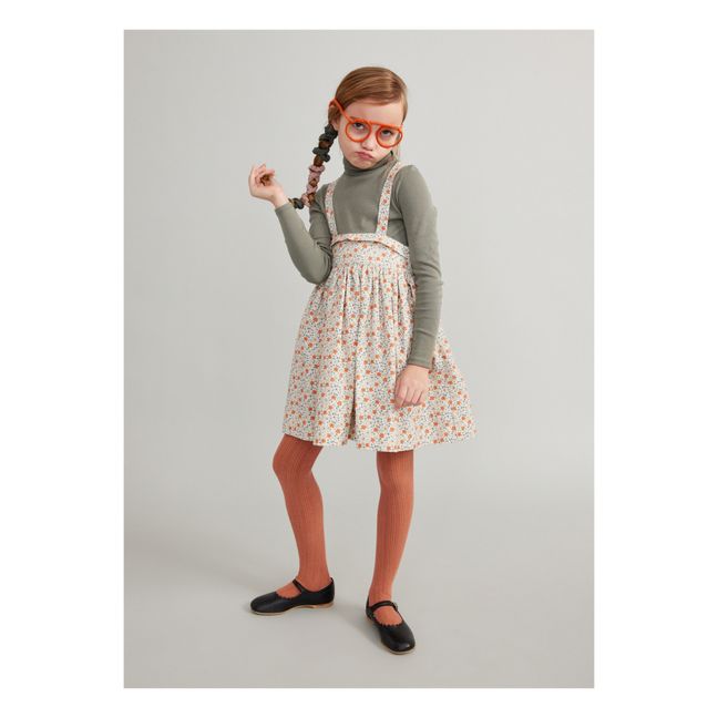 Robe à Bretelles Coton Bio et Lin Enola | Ecru