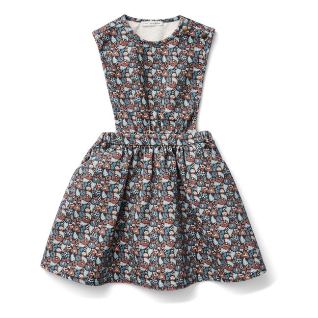 Tippi Flowery Recycled Cotton Dress | Grey