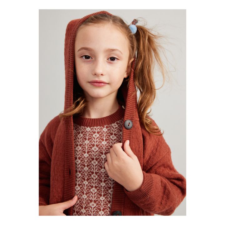 Soor Ploom - Elfen Merino Hooded Vest - Rust | Smallable