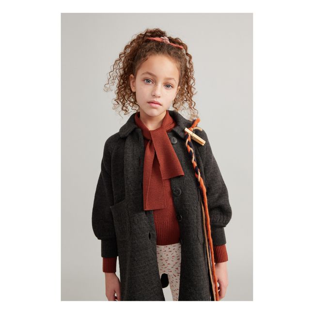 Manteau Mérinos Ruth | Gris anthracite