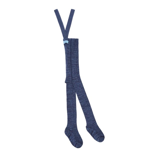 Collant con bretelle, in cotone bio | Denim
