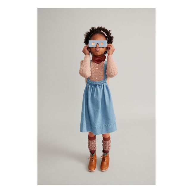 Robe à Bretelles Denim Coton Recyclé Eloise | Bleu jean