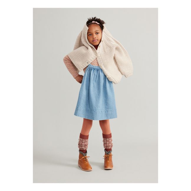 Robe à Bretelles Denim Coton Recyclé Eloise | Bleu jean