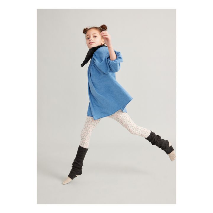 Soor Ploom Cotton and Linen Chambray Dress Clementine Denim blue