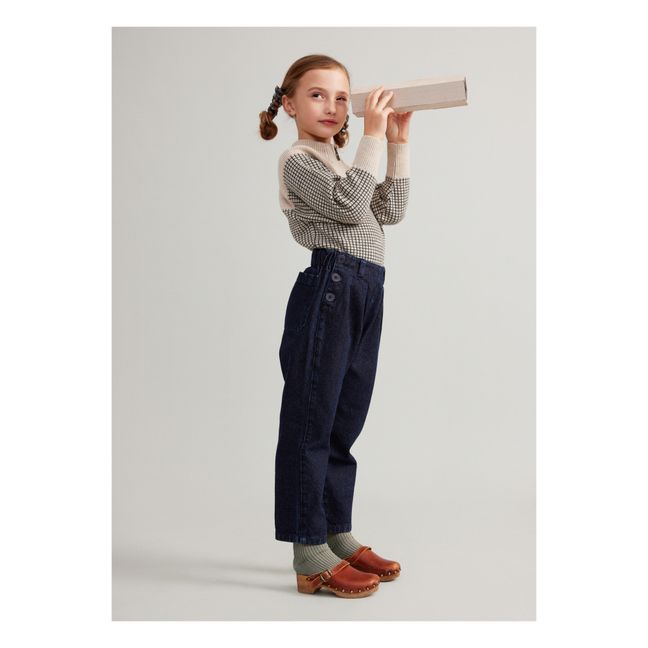 Pippi Denim Recycled Cotton Trousers | Denim brut
