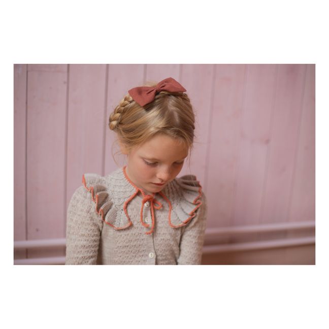 Cardigan Pointelle Mérinos Judith | Ecru