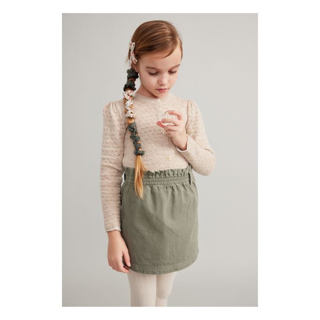 Cardigan Pointelle Mérinos Judith | Ecru