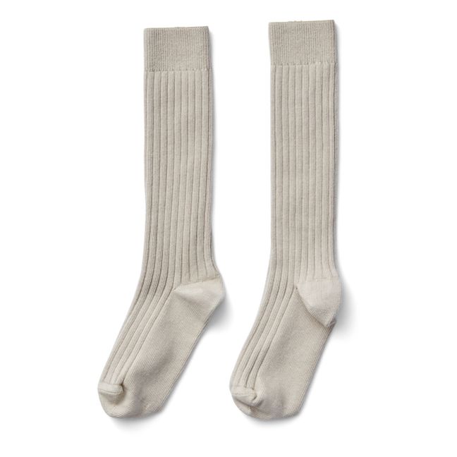 Chaussettes Hautes Coton | Ecru