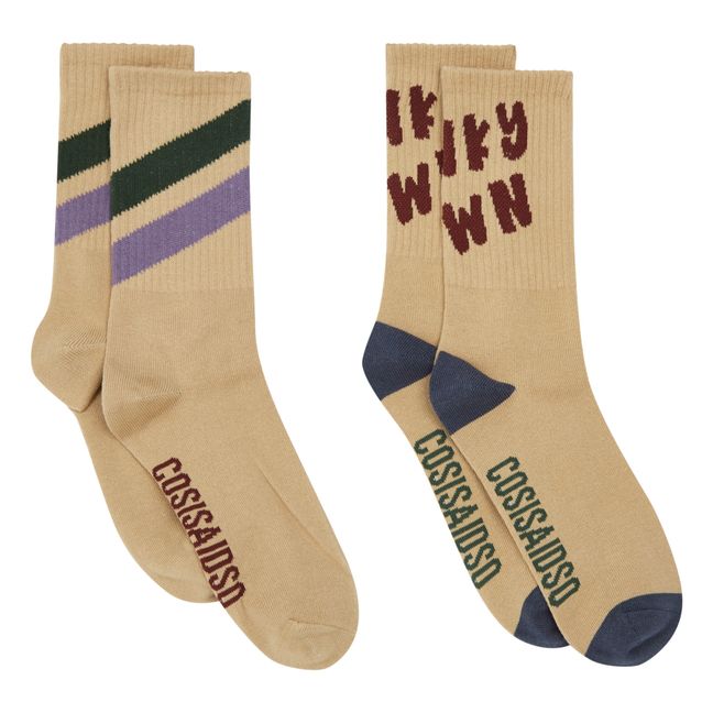 Pack 2 Chaussettes | Ecru