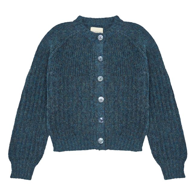 Cardigan in lana d'alpaca | Blu notte