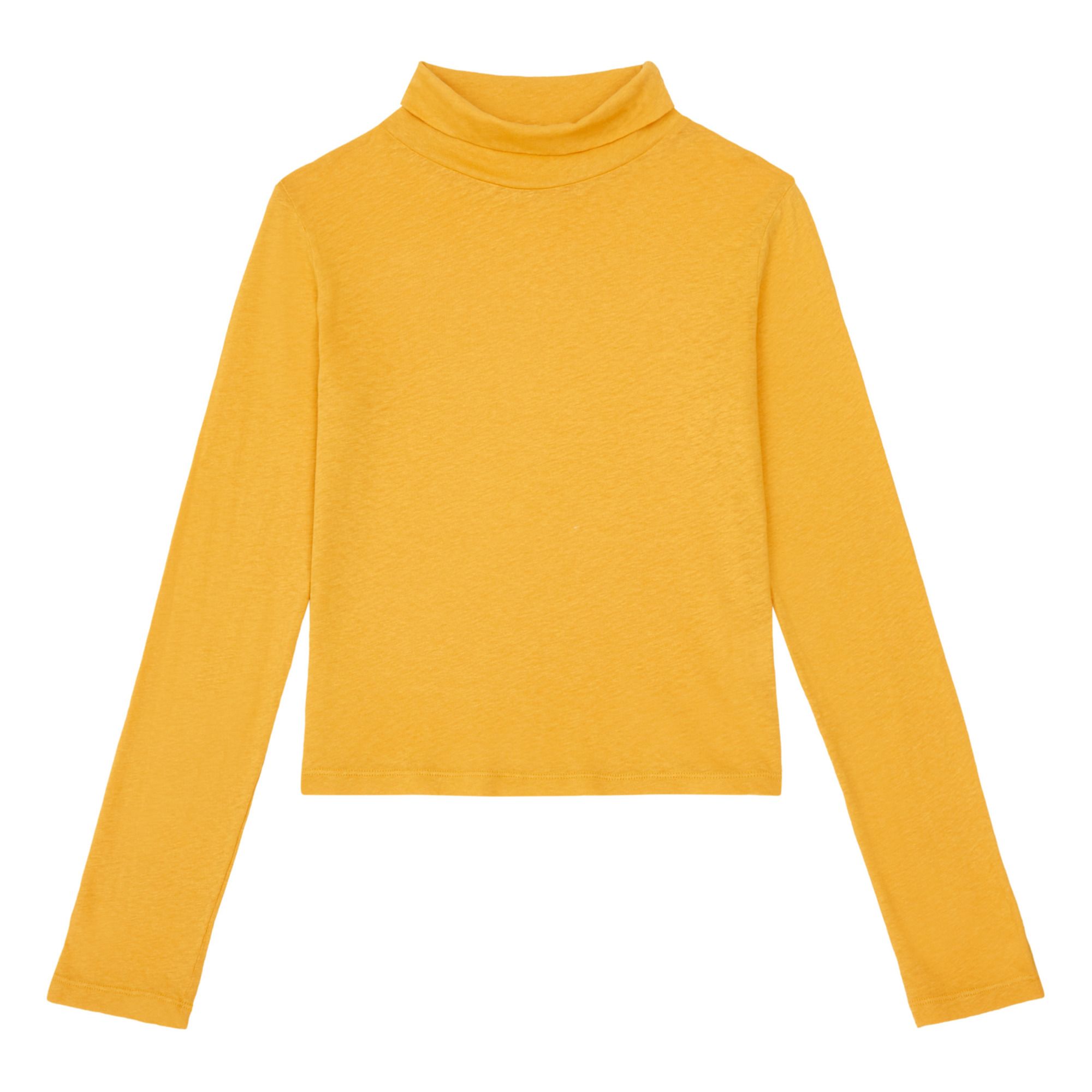 Yellow sale cotton turtleneck