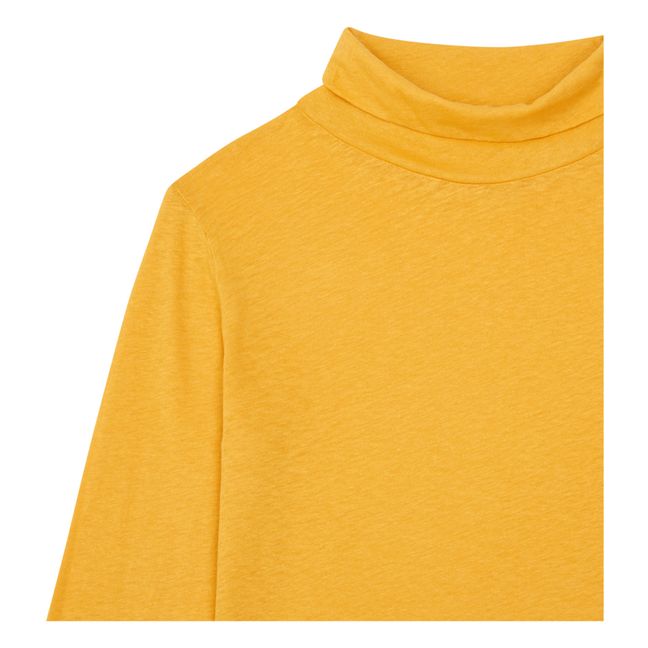 Col Roulé Coton Bio | Jaune