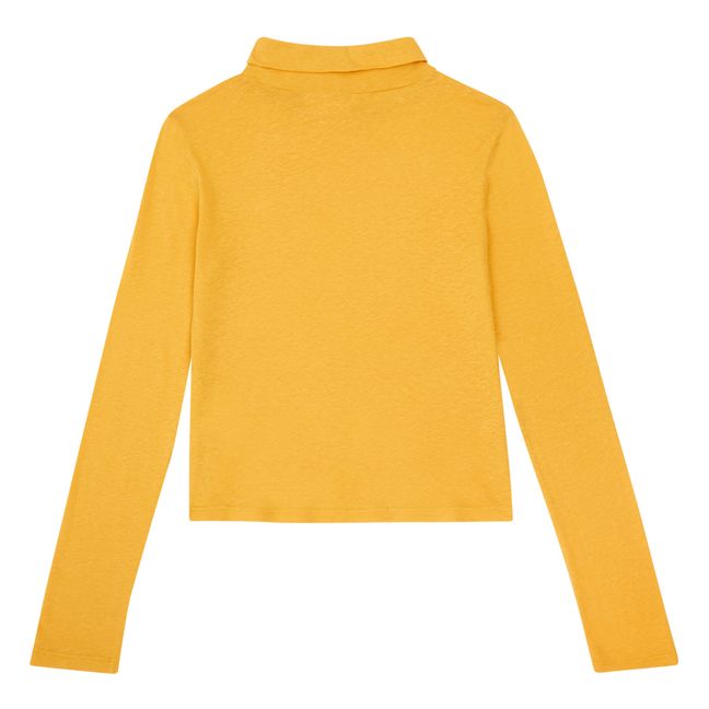 Cuello alto de algodón ecológico | Amarillo