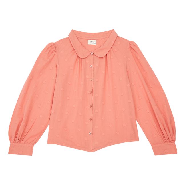 Blusa de lunares | Rosa Melocotón