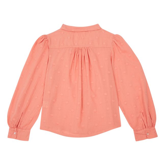 Blusa de lunares | Rosa Melocotón