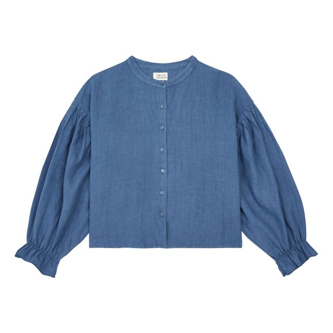 Camicetta in lino | Blu