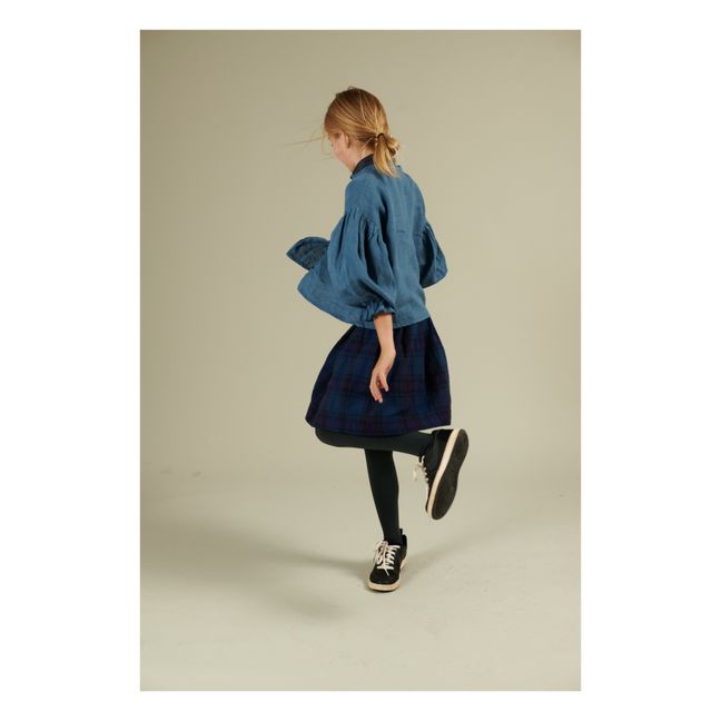Blouse Lin | Bleu