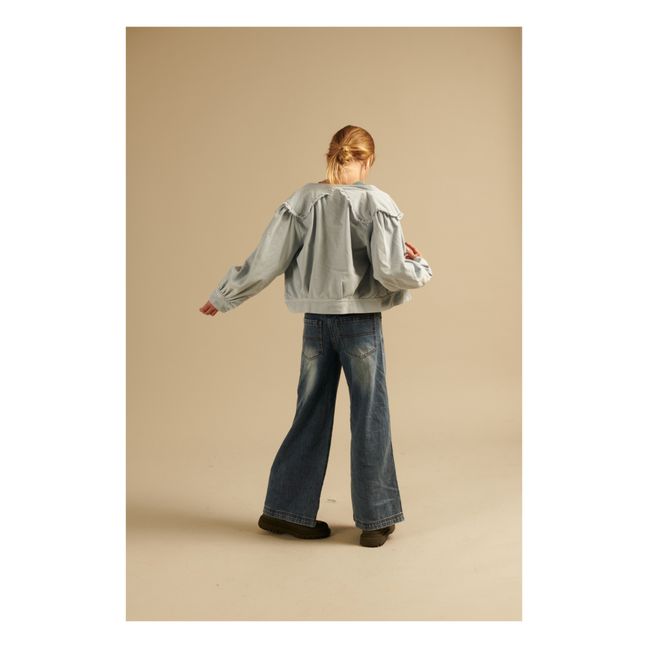 Blouse Unie Coton Bio | Bleu pâle