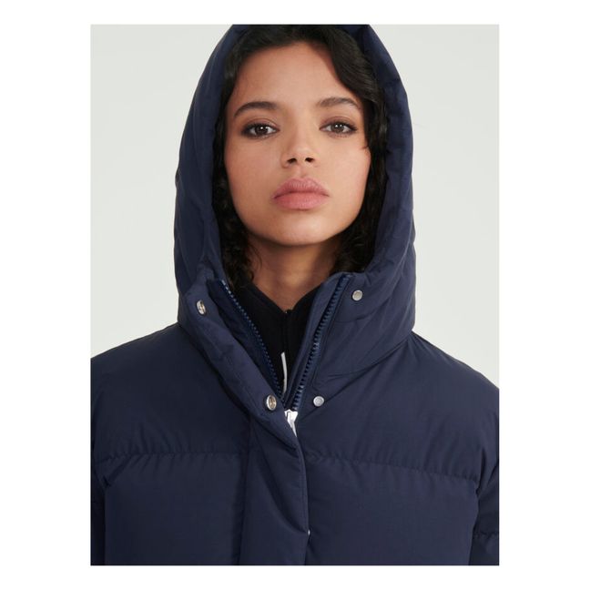 Doudoune Mi-Longue Imperméable | Navy