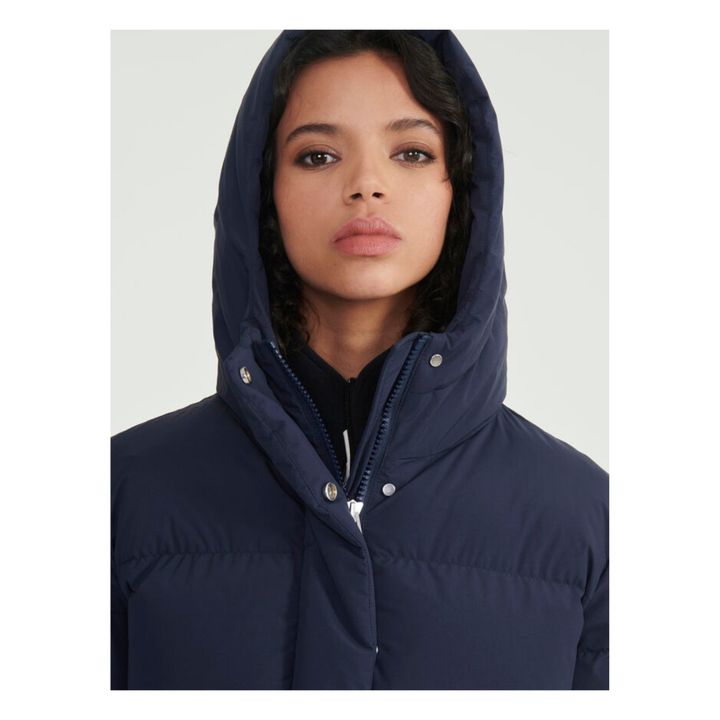 Aigle Waterproof Mid Length Jacket Navy Blue Smallable