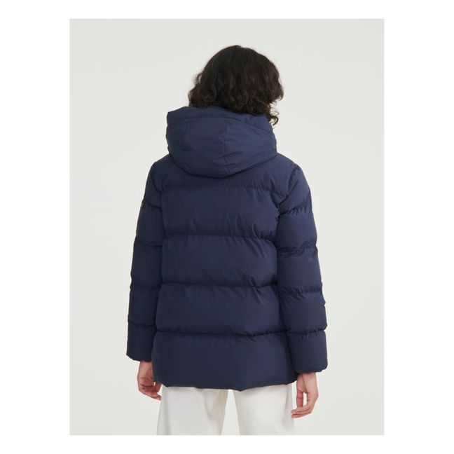 Doudoune Mi-Longue Imperméable | Navy
