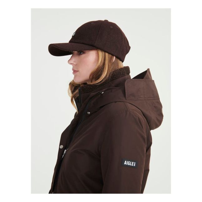 Parka Longue Goretex à Capuche | Marron