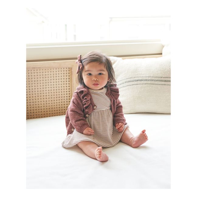 Cardigan en Maille Coton Bio | Chocolat