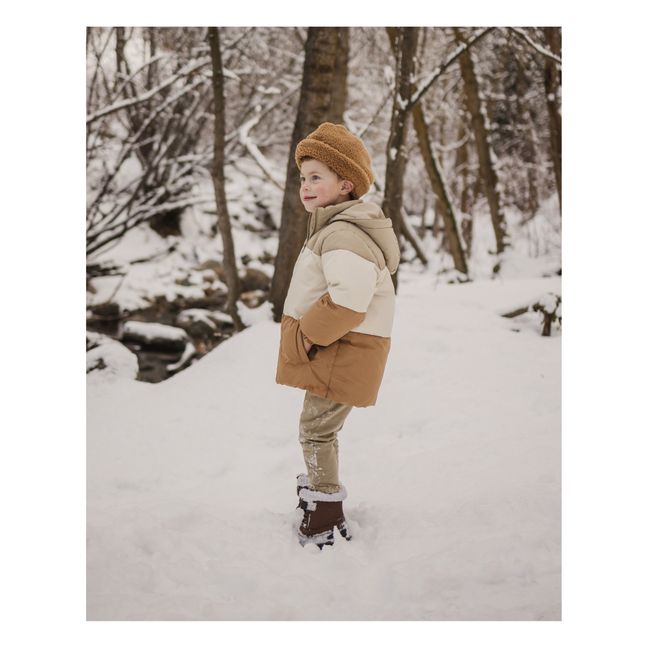 Traje de nieve de 2 piezas para niños y niñas, chaqueta de esquí de  invierno y pantalones de nieve para esquí, color beige, 18-24 meses