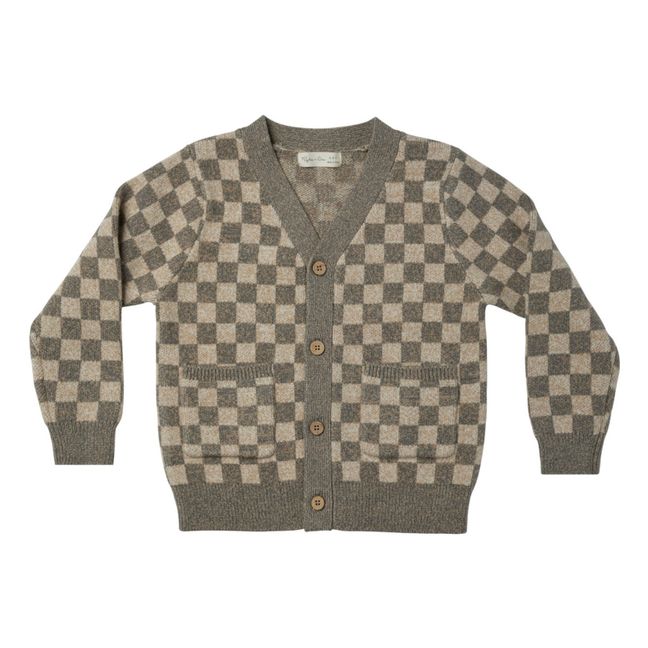 Cardigan Carreaux | Gris