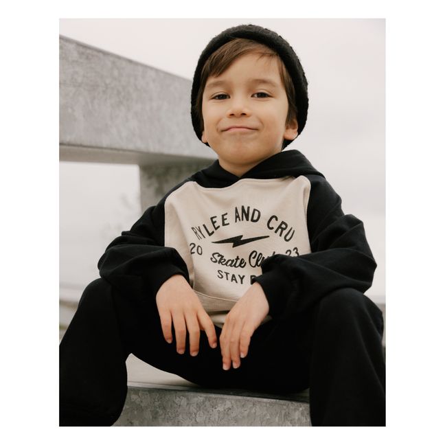 Sweat Capuche Skate Club Raglan | Ecru