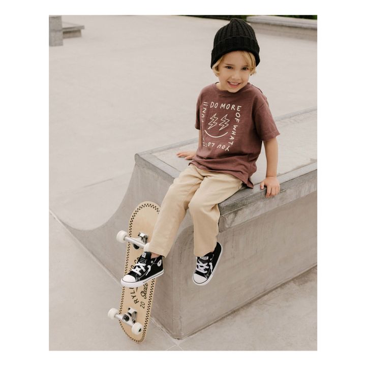 T-Shirt Have Fun Raw Edge | Pflaume- Produktbild Nr. 2