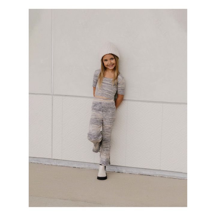 Spacedye Ribbed Trousers | Grey- Product image n°1