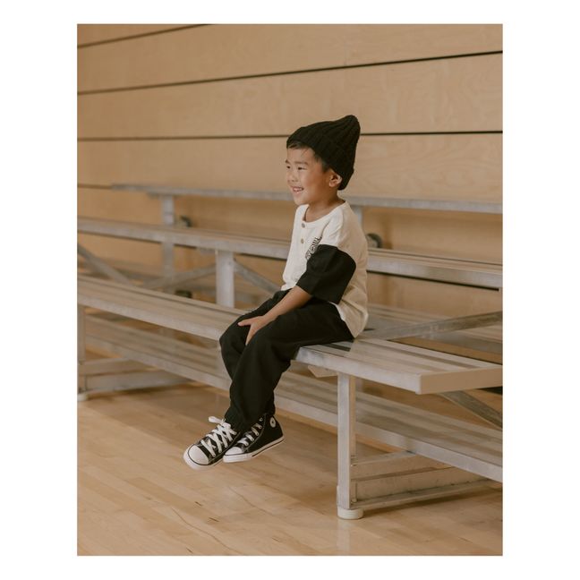 T-Shirt Tiger Henley | Noir