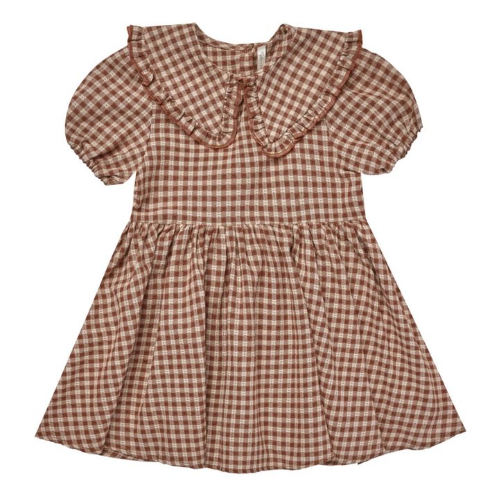 Robe Vichy Camille | Terracotta- Image produit n°0