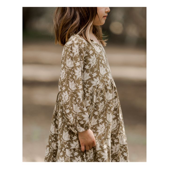 Vestido floral Gillian | Verde- Imagen del producto n°4