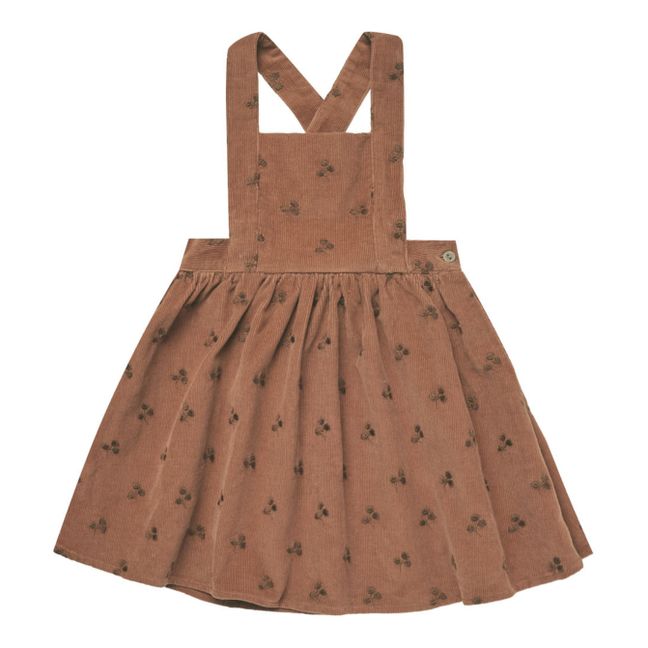 Pinafore Corduroy Dress | Brown