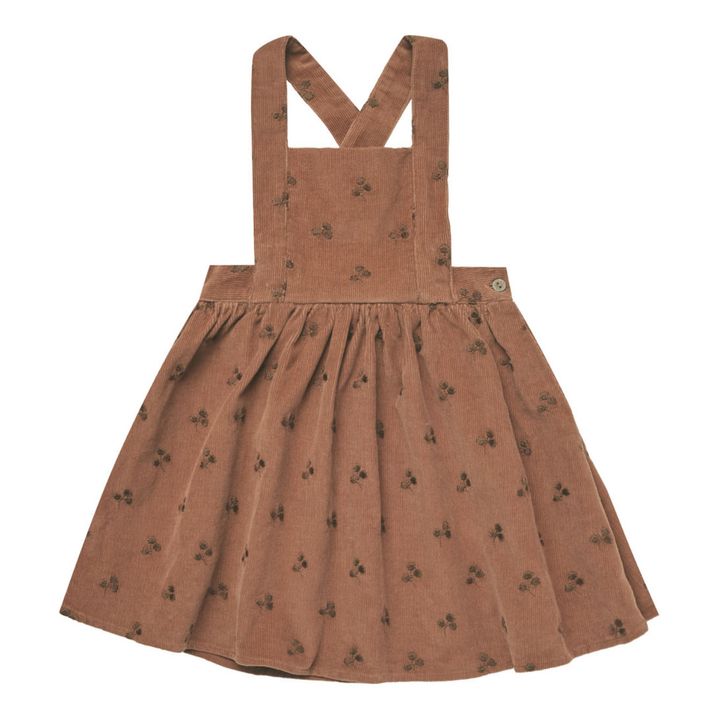 Pinafore Corduroy Dress | Brown- Product image n°0