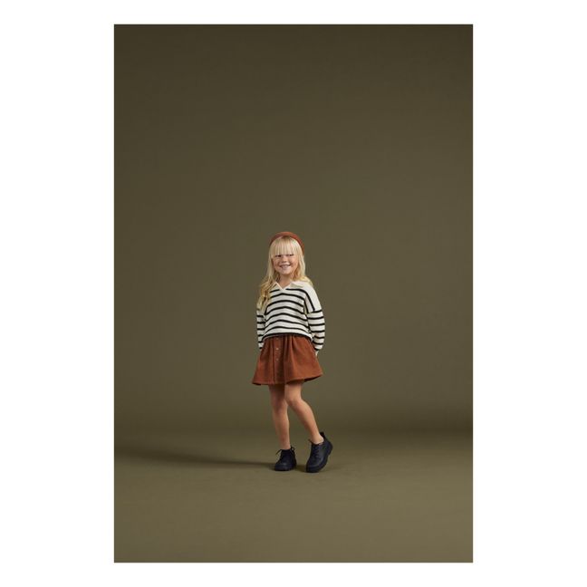 Corduroy skirt | Brown