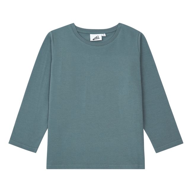 T-shirt Manches Longues Coton Bio Ciss | Bleu gris