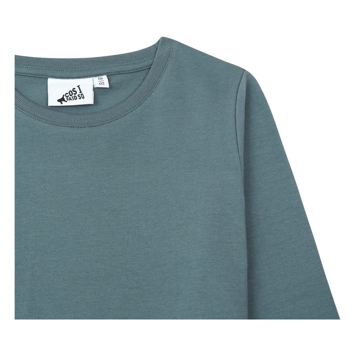 Maglietta a maniche lunghe in cotone organico Ciss | Blu- Immagine del prodotto n°1