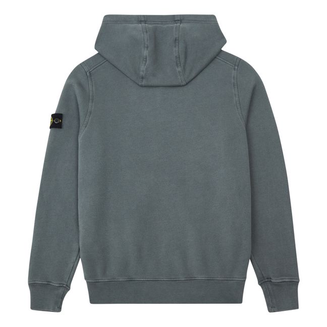 Zipped sweatshirt | Grey blue