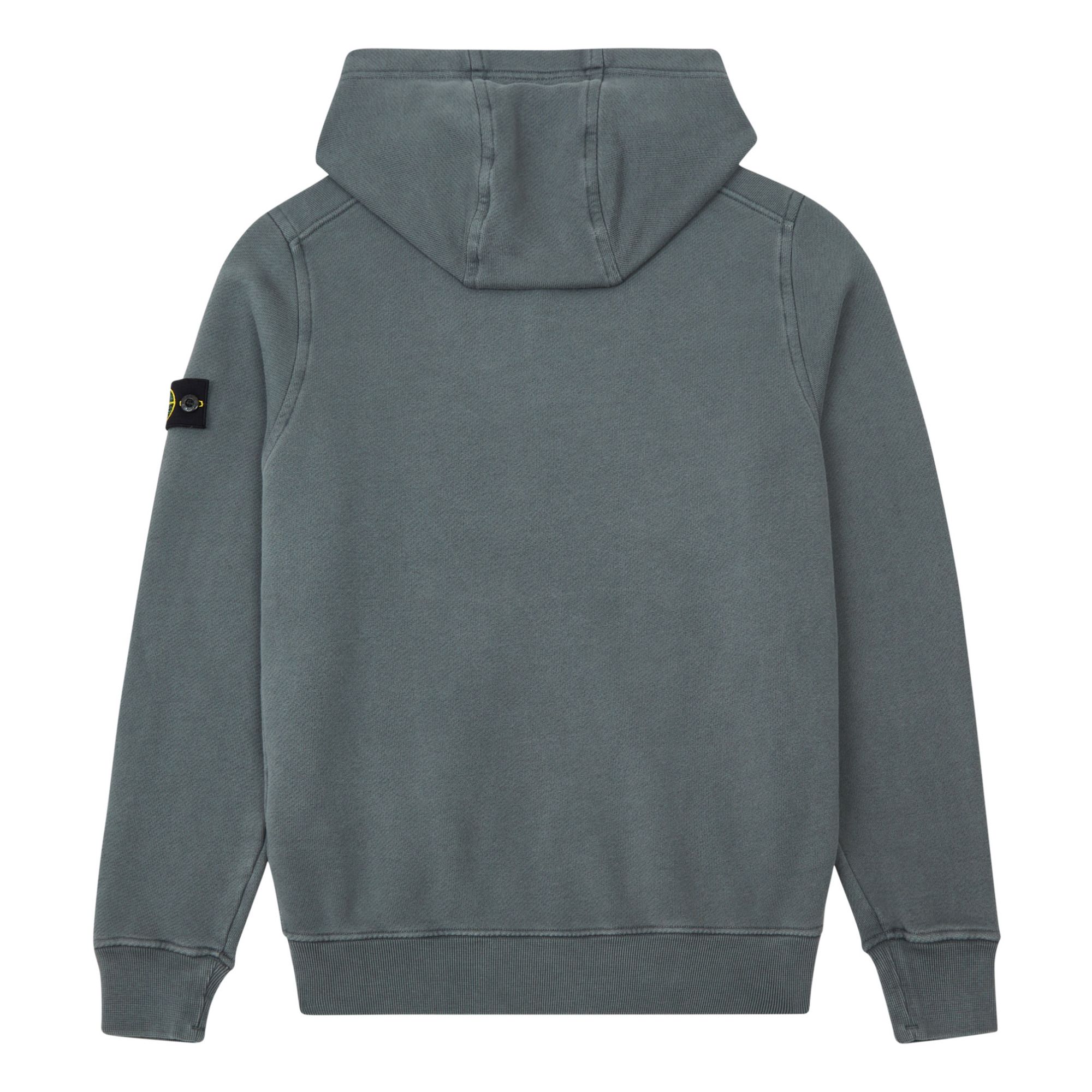 Stone island zip on sale up hoodie grey