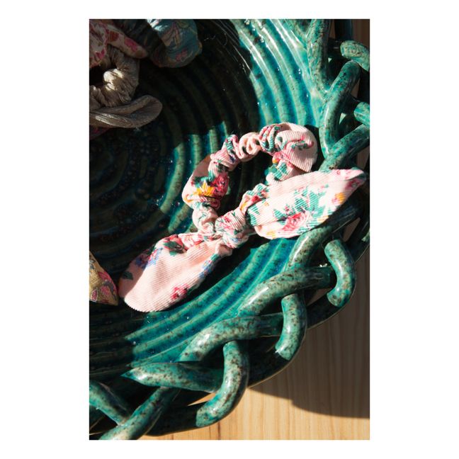 Scrunchie in garza di cotone organico Chloe | Rosa chiaro