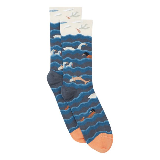 Chaussettes Noé | Bleu