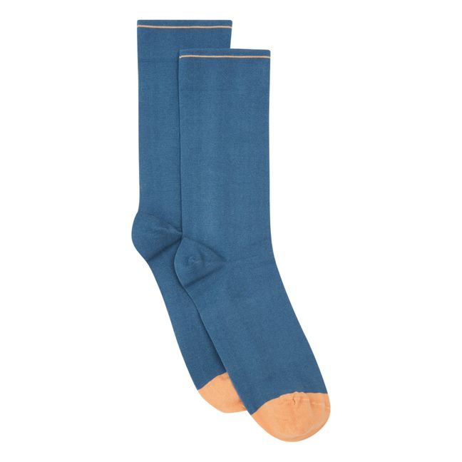 Chaussettes Uni | Bleu