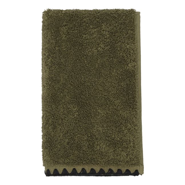Serviette de bain en coton Issey | Khaki