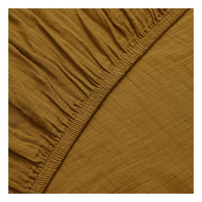 Lenzuolo con angoli Dili in voile di cotone | Gold